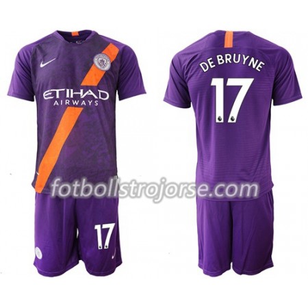 Manchester City Matchtröjor De Bruyne 17 Barn Tredje Fotbollströja 2018-2019 Manchester City Matchtröjor De Bruyne 17 Barn Tredje Fotbollströja 2018-2019